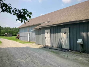 Picture of shower house.